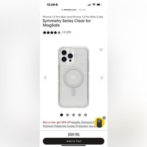 Otterbox iPhone 13 Pro Max Case (Stardust Clear Glitter)